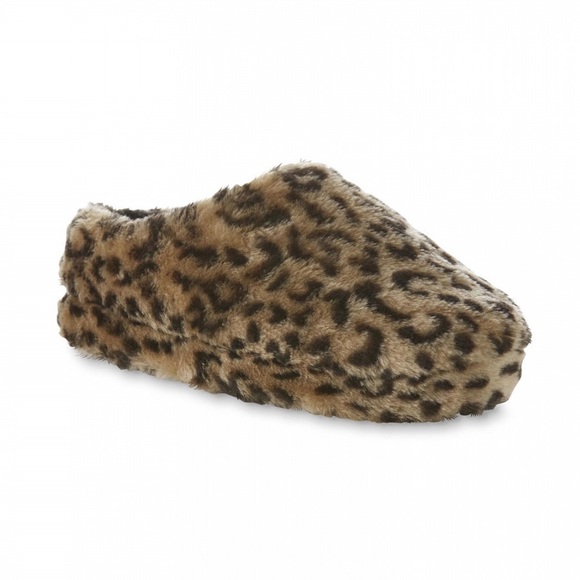 Joe boxer leopard slippers Clearance